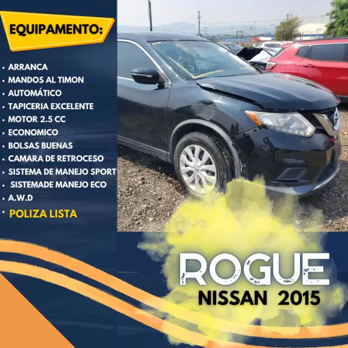 $8,900.00 Nissan Rogue 2015 79000 km Gasolina Automática en San Salvador
